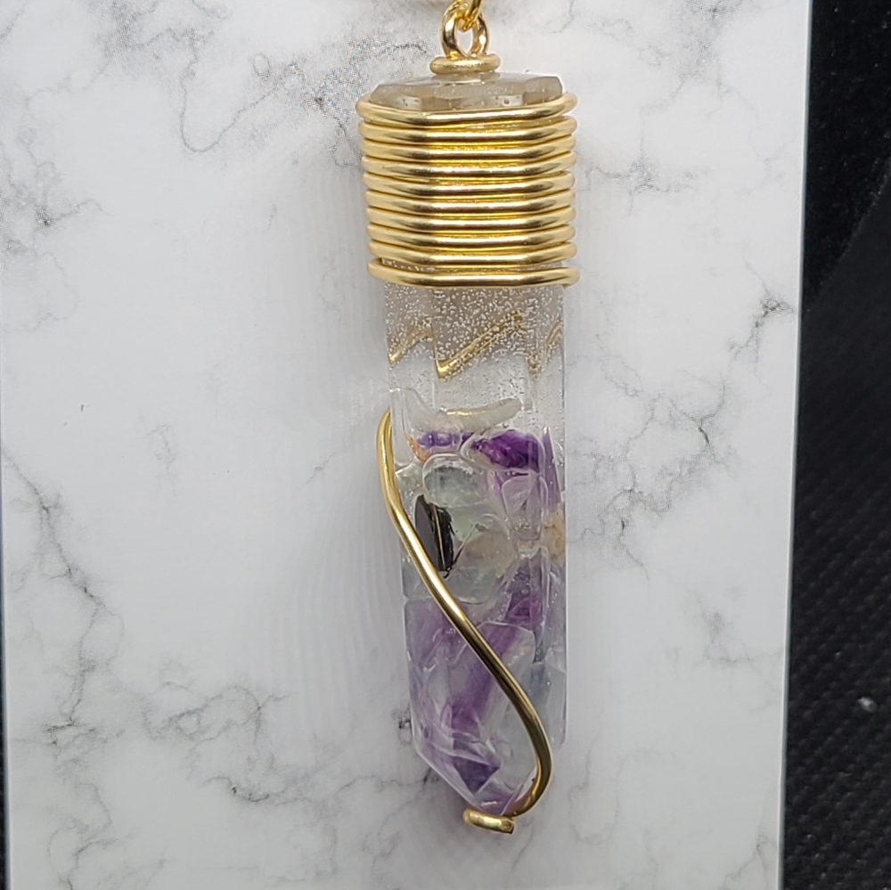 Handcrafted Colorful Tourmaline Crystal Necklace